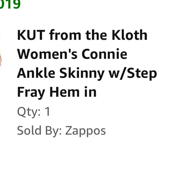 Kut from Kloth Connie Ankle Skinny stretch jeans with raw hem - Picture 10 of 10